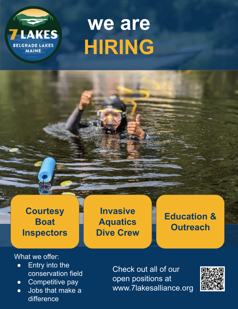 7 Lakes Alliance flyer about hiring